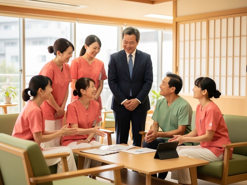 会社とスタッフの良好な関係イメージ