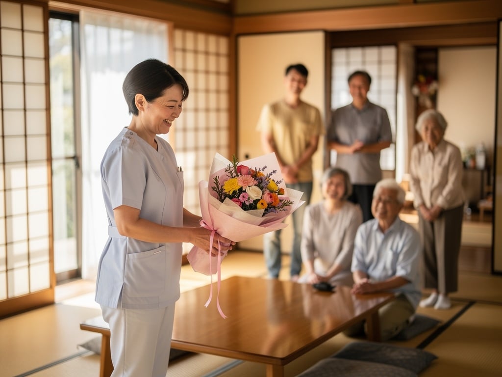 スタッフ宅への誕生日ギフト配送
